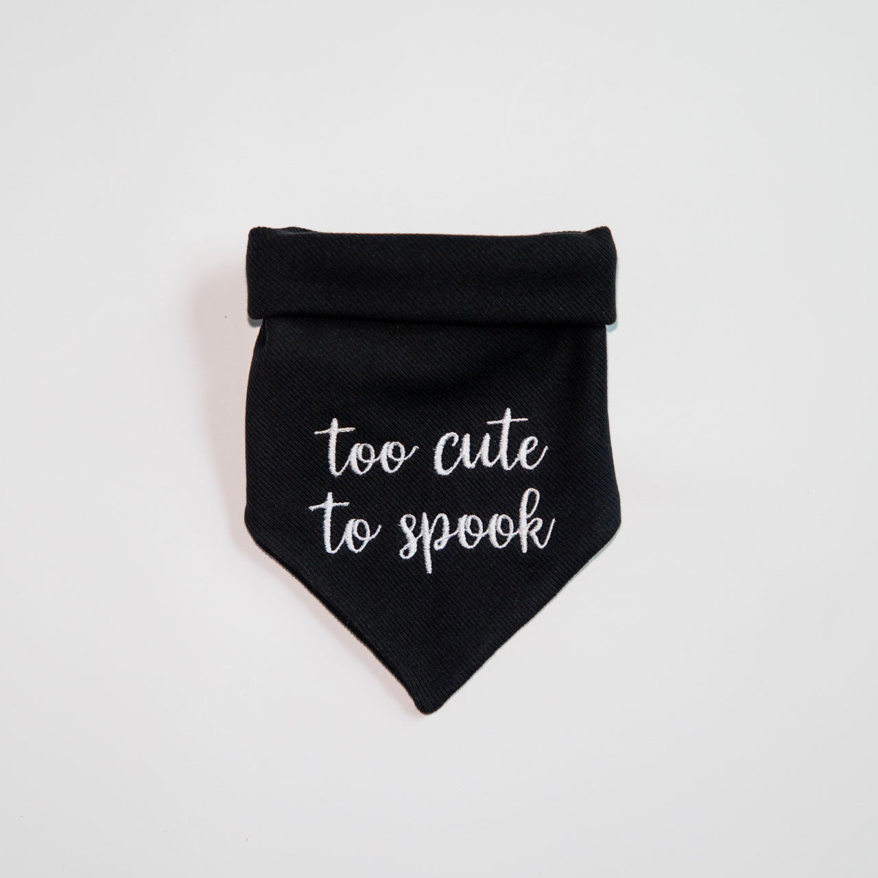 Too Cute To Spook Embroidered Bandana