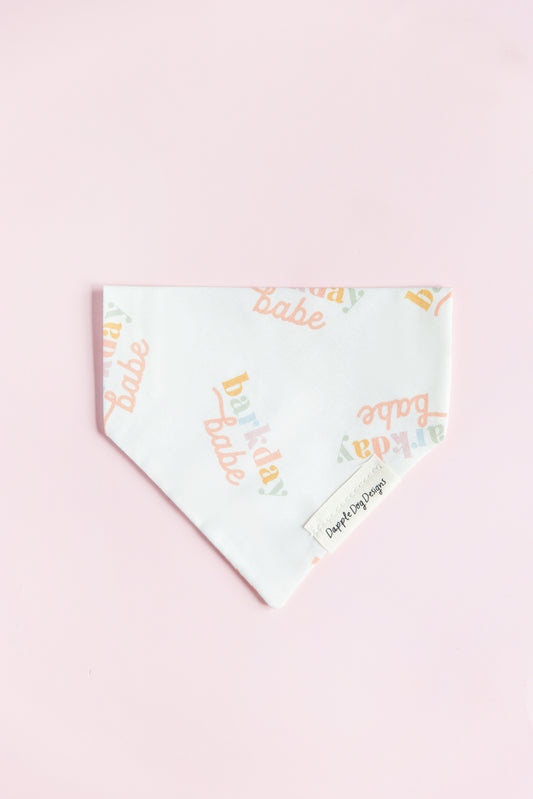 Barkday Babe Bandana