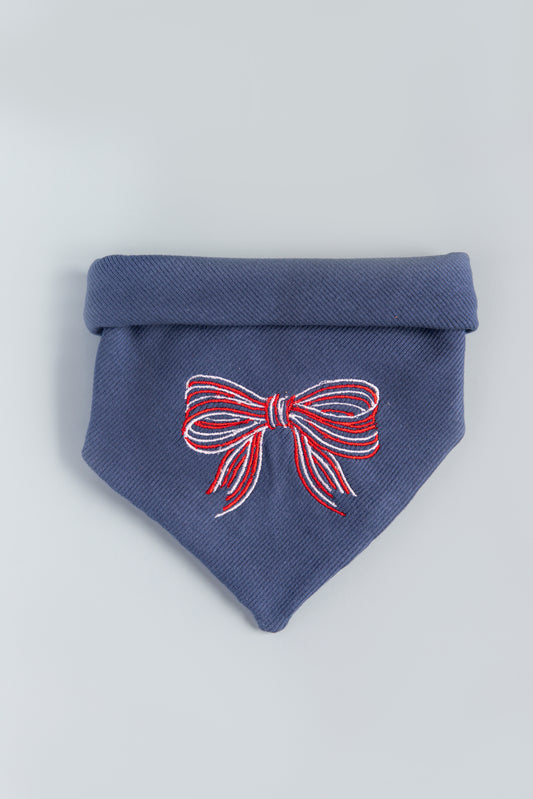 Embroidered Bow Bandana
