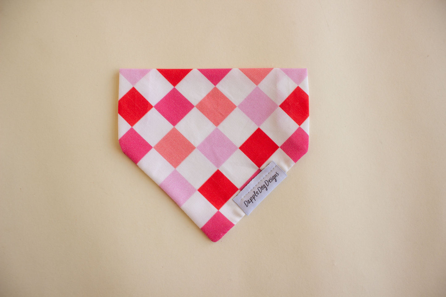 Pink Checkerboard Bandana