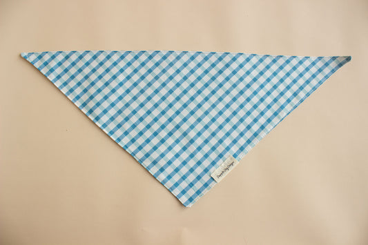 Blue Spring Plaid Bandana