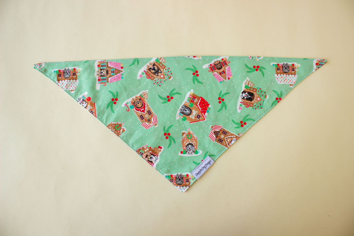 Gingerbread Doghouses Bandana