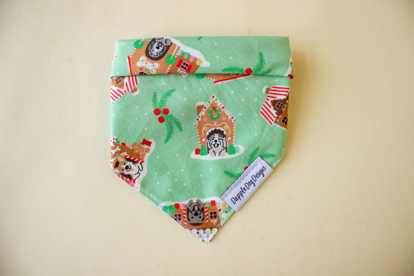 Gingerbread Doghouses Bandana