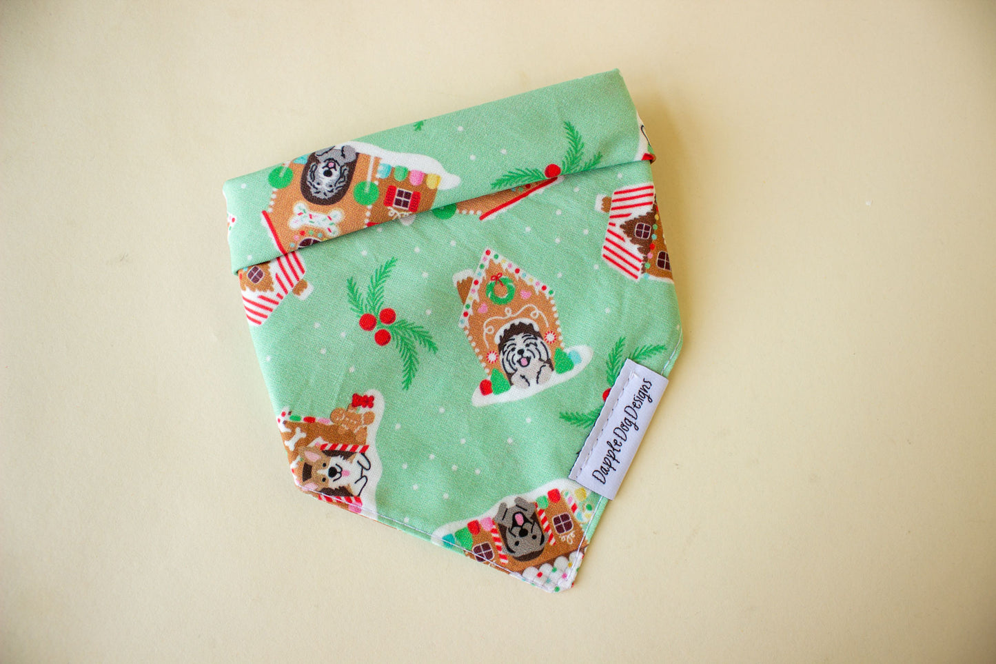 Gingerbread Doghouses Bandana
