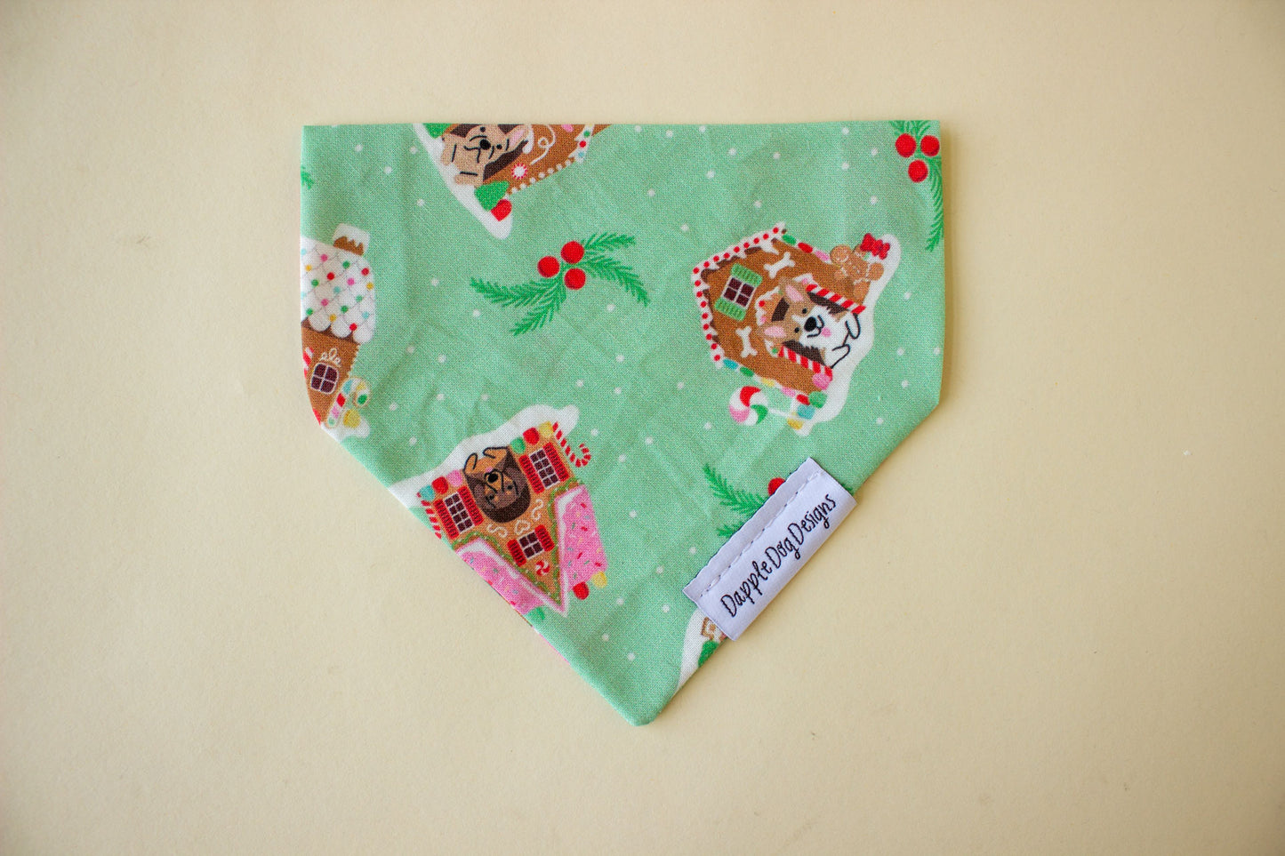 Gingerbread Doghouses Bandana