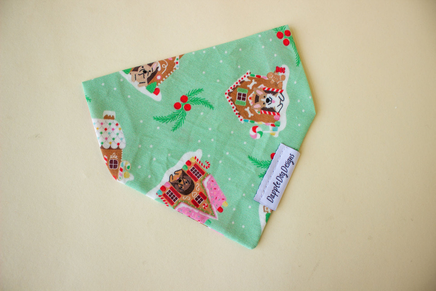 Gingerbread Doghouses Bandana