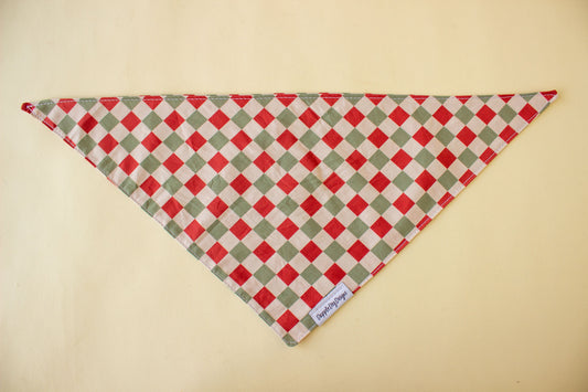 Green & Red Checkered Bandana