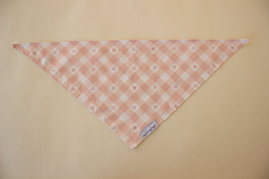Plaid Hearts Bandana