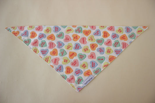 Conversation Hearts Bandana