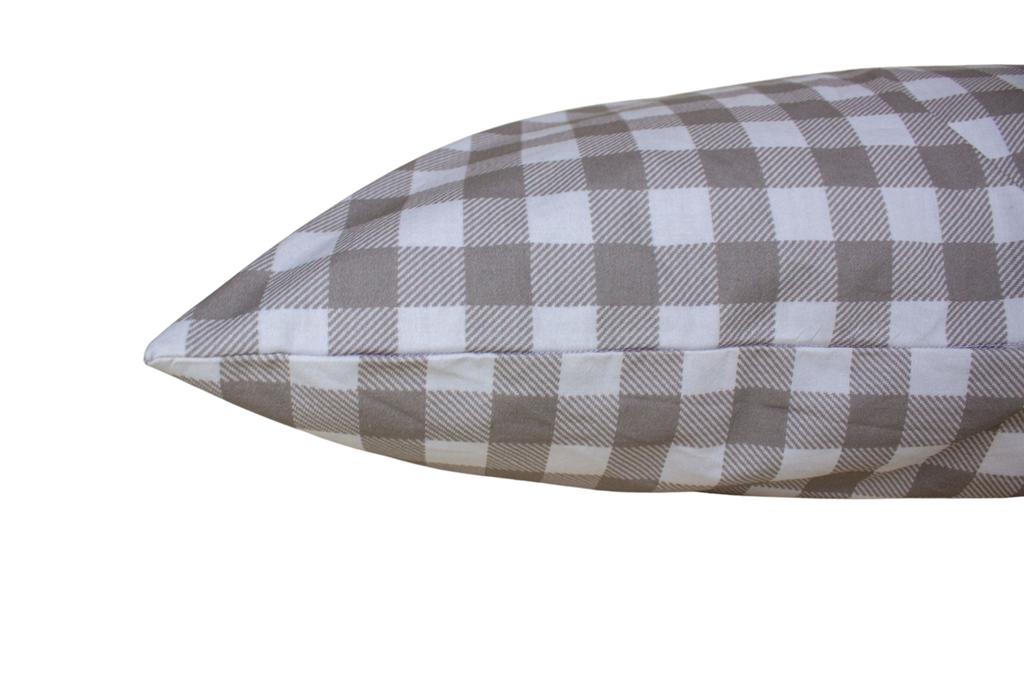 Grey & White Check Bed