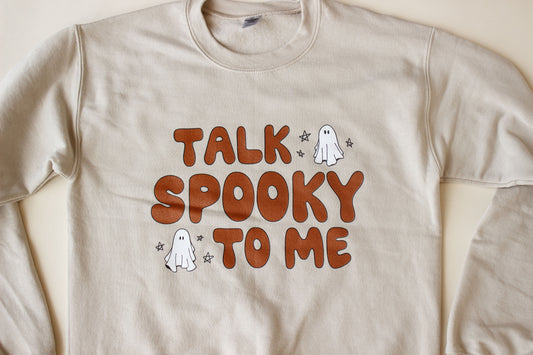 Talk Spooky to Me Crewneck Sweatshirt