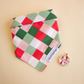 Festive Checkered Bandana