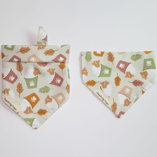 Fall Pup Cups Bandana