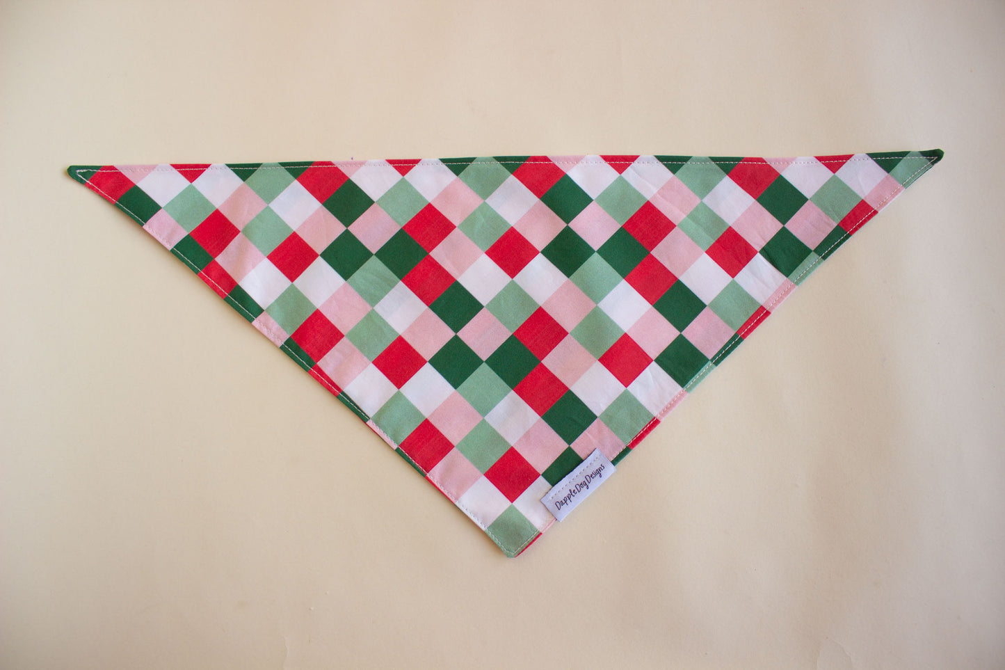 Festive Checkered Bandana