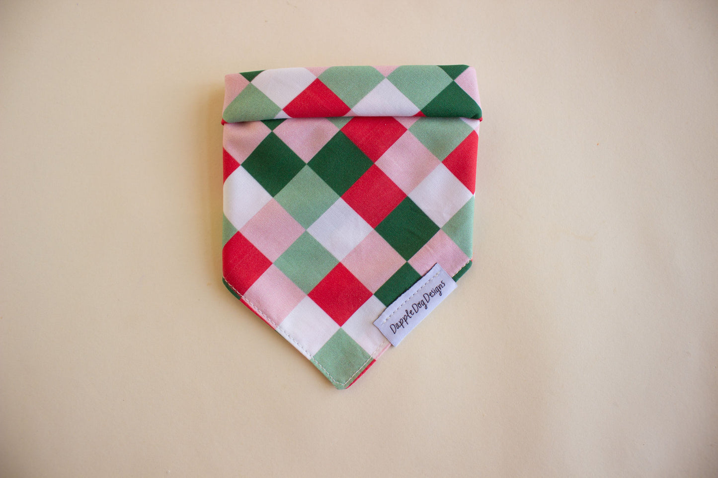 Festive Checkered Bandana