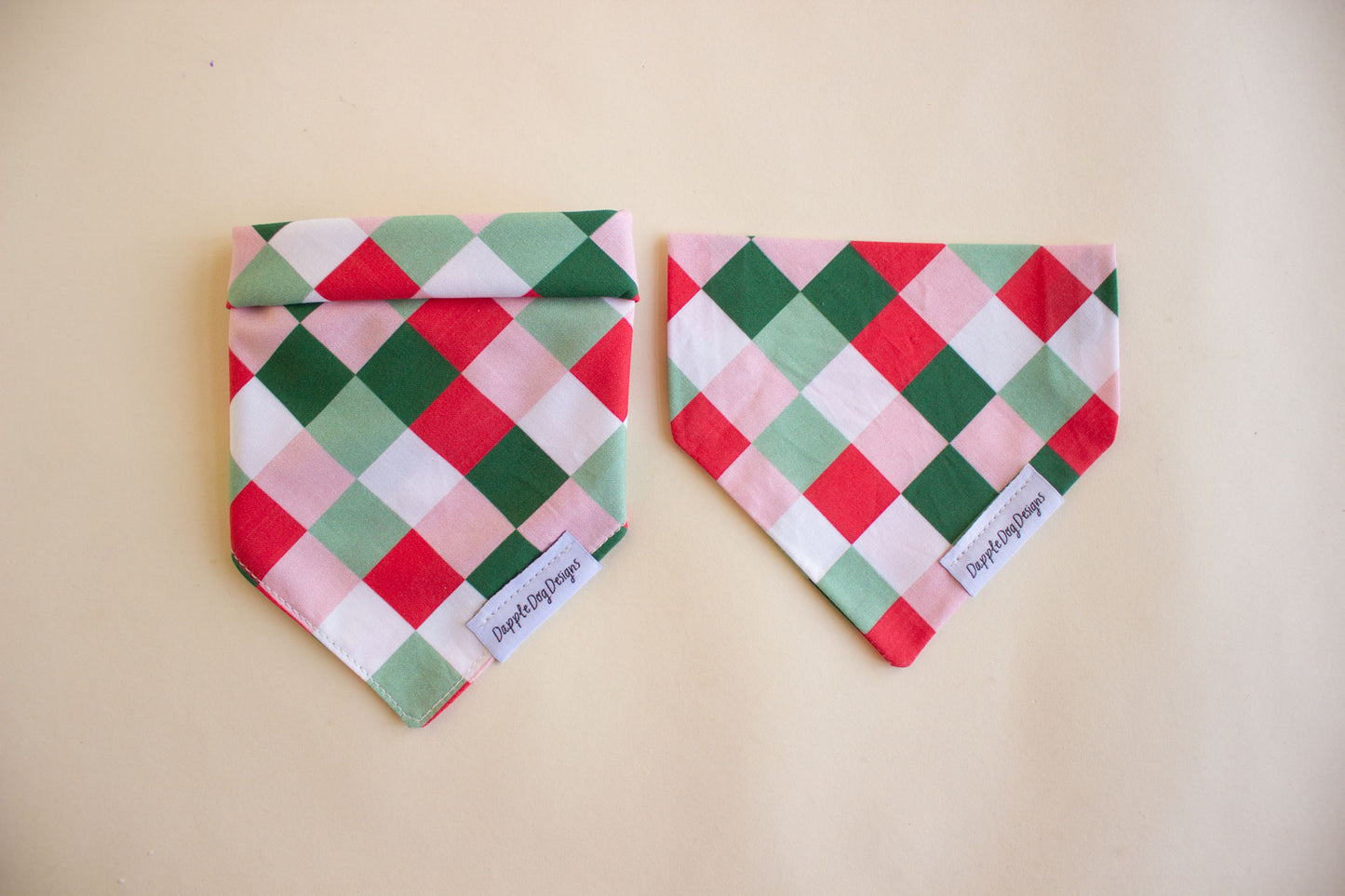 Festive Checkered Bandana