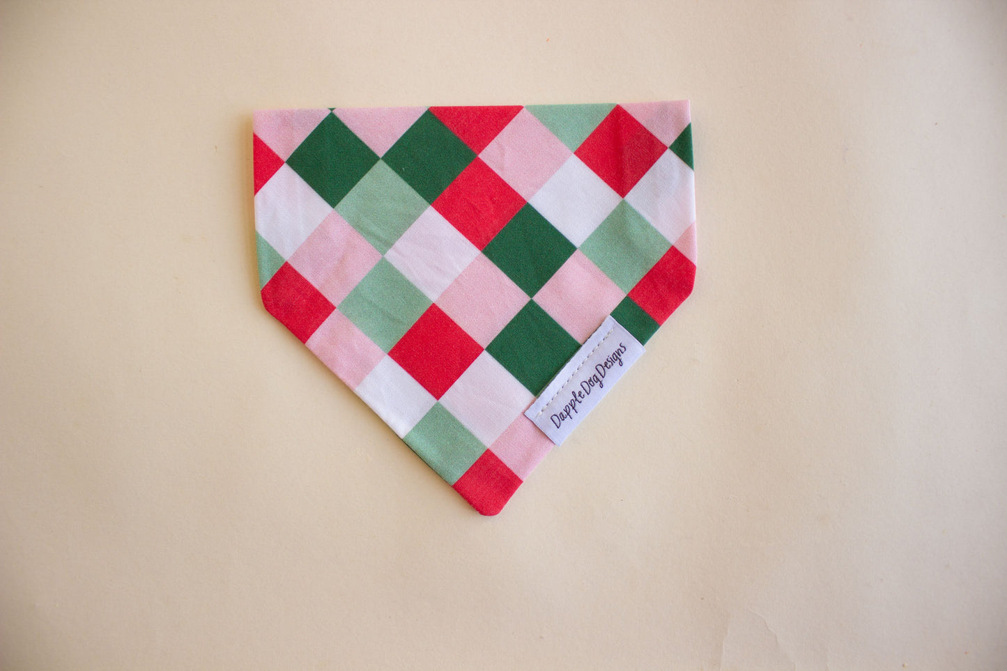 Festive Checkered Bandana