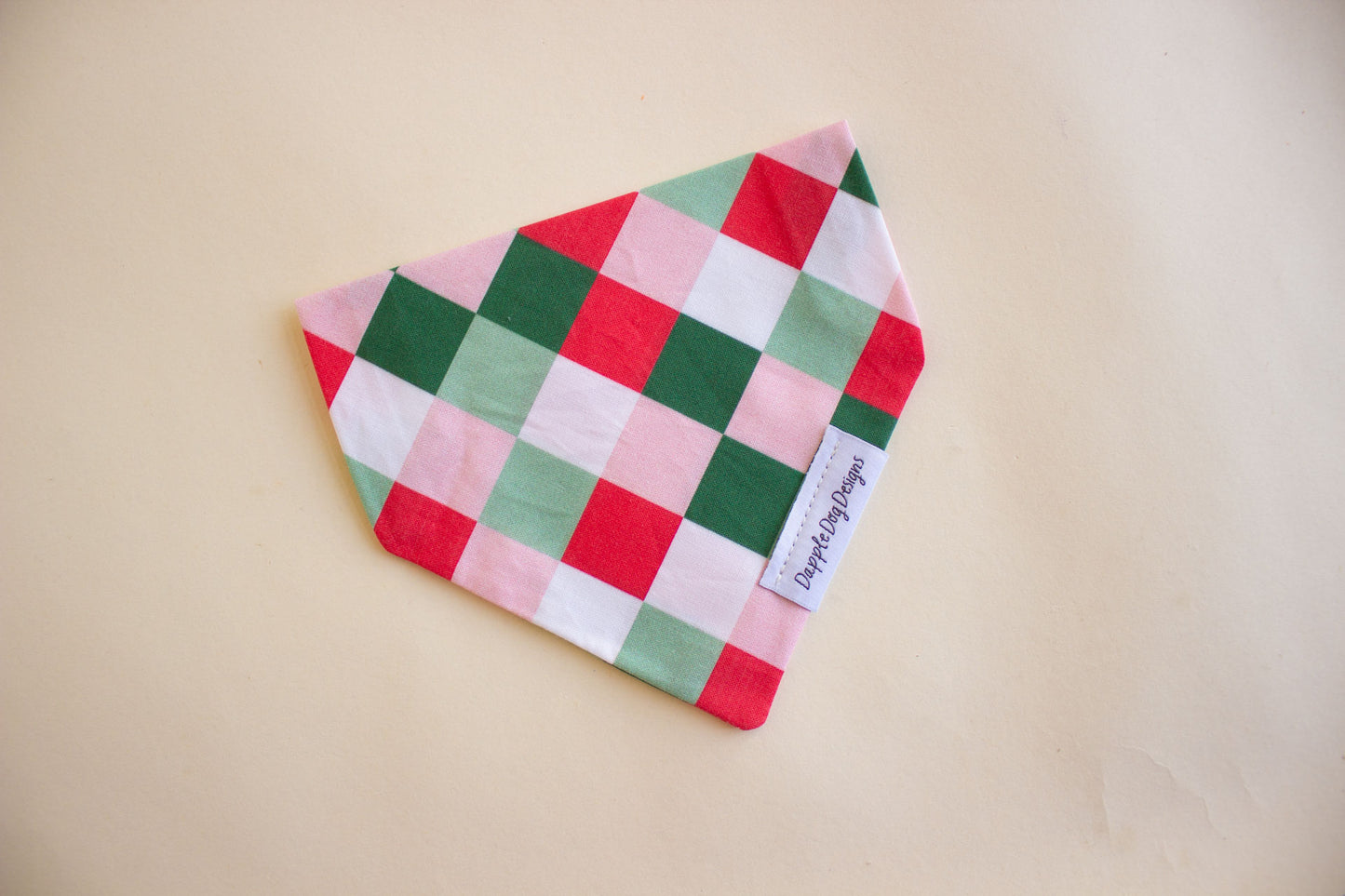 Festive Checkered Bandana