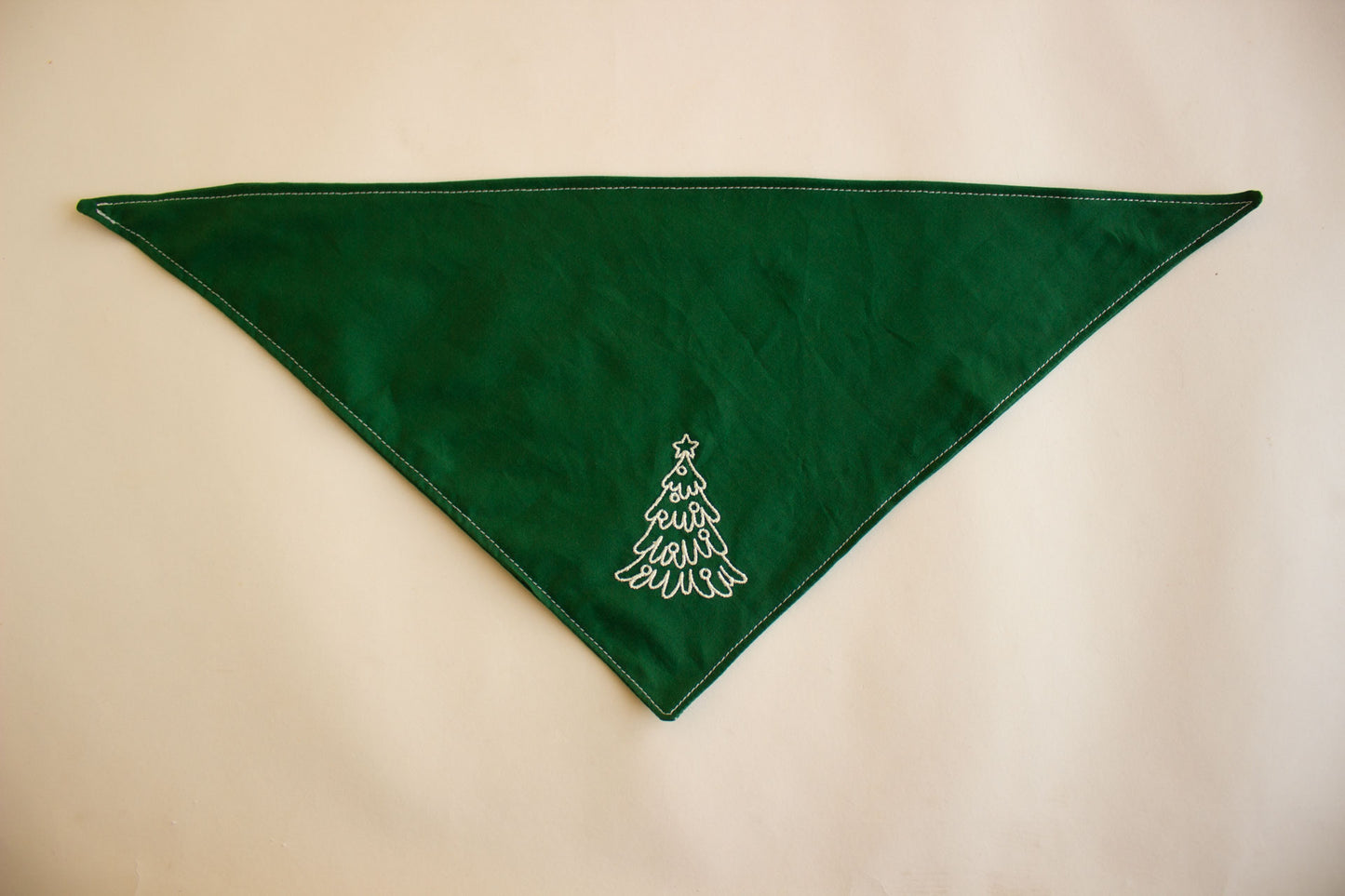 Christmas Tree Embroidered Bandana