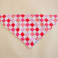 Pink Checkerboard Bandana