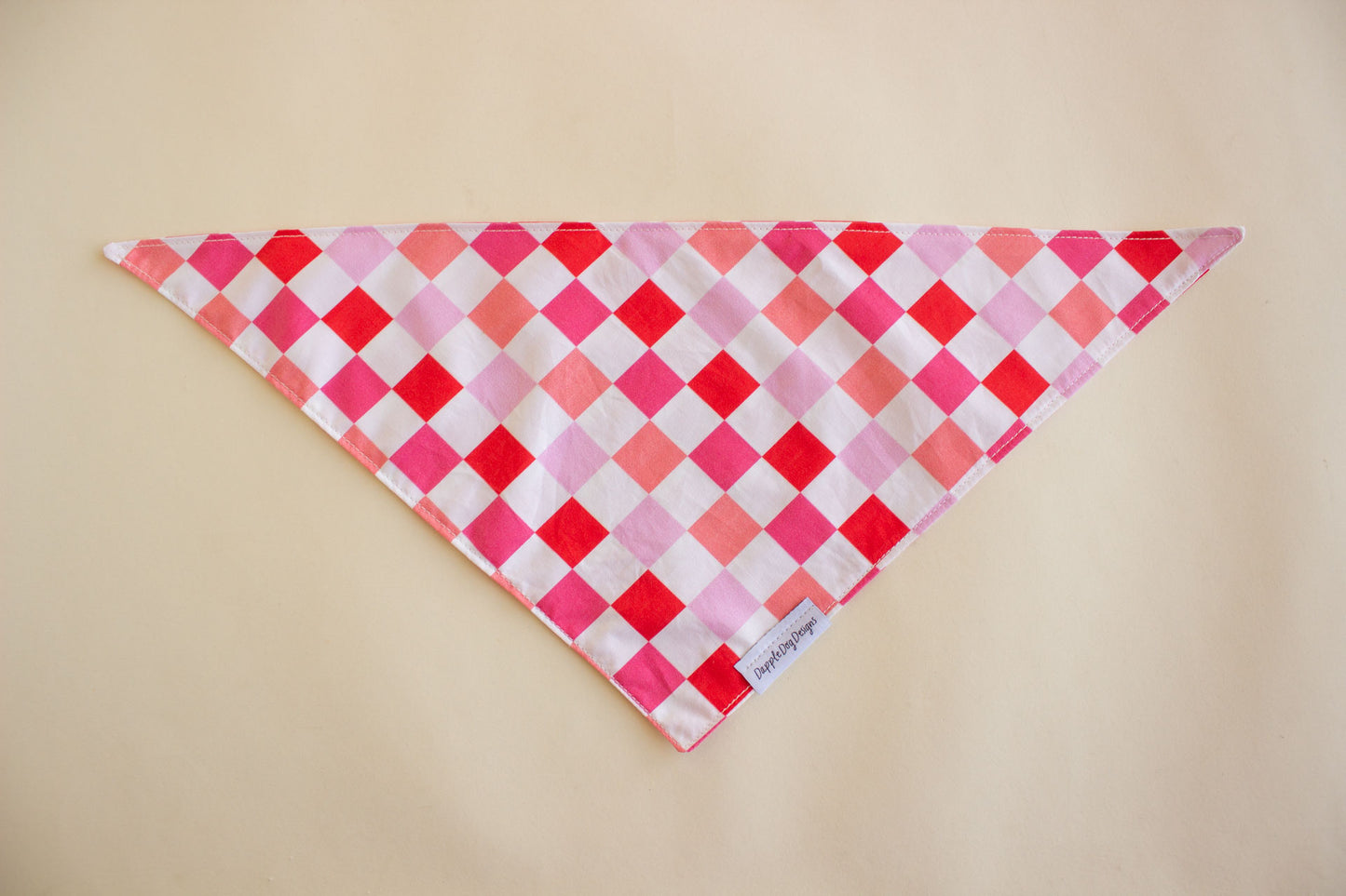 Pink Checkerboard Bandana