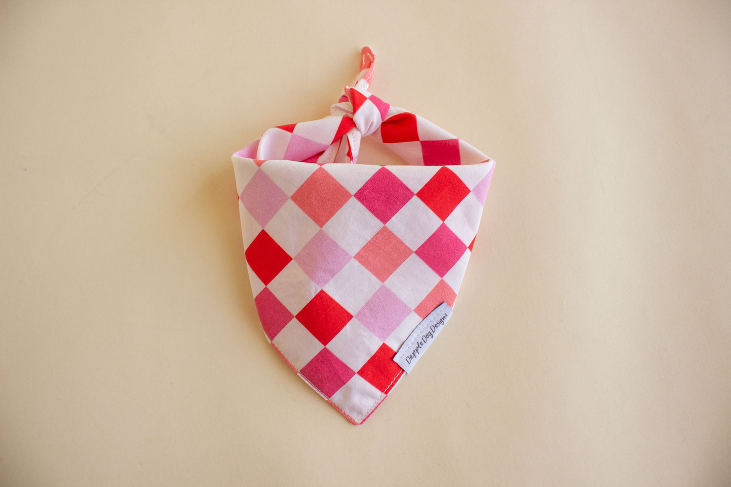 Pink Checkerboard Bandana