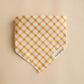 Orange Spring Plaid Bandana