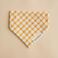 Orange Spring Plaid Bandana