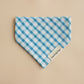 Blue Spring Plaid Bandana