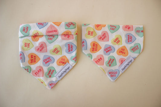 Conversation Hearts Bandana