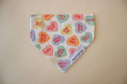 Conversation Hearts Bandana