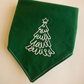 Christmas Tree Embroidered Bandana